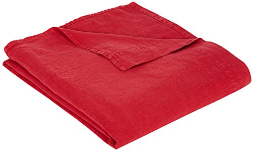 white cherry 601054 flat sheet-plain flax red basque