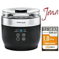 ROMMELSBACHER 酸奶和新鲜奶酪机 JG 80"Jona"，包括 4 个陶瓷杯，每瓶125 毫升，2 个 XXL 玻璃容器，1.2 升，4 个预设程序，不同温度