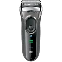 博朗Braun男士剃须刀3系列3080s-S 3刀刃 干湿两用 银色