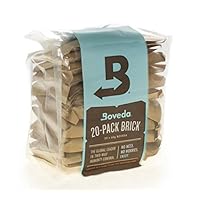 Boveda Bulk 20 片装砖双路湿度控制 牛皮纸 60 gram B72-60-20P