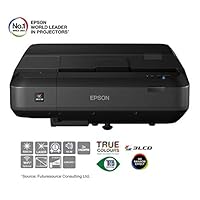 Epson 爱普生 EH-LS100 超短焦激光投影仪，黑色