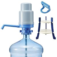 Dolphin 饮水泵套装，带水泵/支架/水瓶手柄 - 适合大多数 5-6 加仑（约 12.7 升）水冷器 [不包括玻璃]