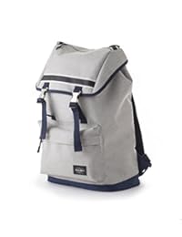 bromo 包包和笔记本电脑背包 – 30.48 cm macbook ipad 平板电脑袋 | 笔记本电脑包女式男式中性款 | 防水水瓶口袋 AERO 网眼靠垫运动拉链拉入者 浅灰