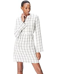 Find 女式窗格格子衬衫连衣裙