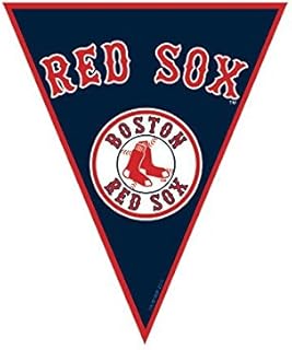 职业棒球大联盟*波士顿红袜队旗帜派对装饰,塑料,12 英尺