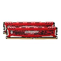 Ballistix Sport LT 4GB 单个 DDR4 2400 MT/s (PC4-19200) DIMM 288-Pin - BLS4G4D240FSE（红色）BLS2K16G4D32AESE 3200 MT/S CL16 32GB Kit (16GBx2) DR
