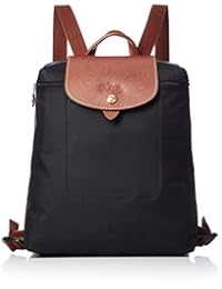 Longchamp 珑骧 经典尼龙饺子包 1699 089 帆布背包 尼龙/皮革 B5尺寸对应 可收纳电脑 LH-1699089-001 [平行进口商品]