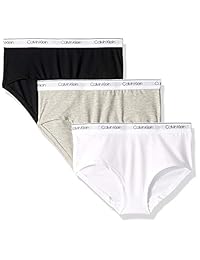 Calvin Klein 女童现代棉质低腰内裤（3 件装）
