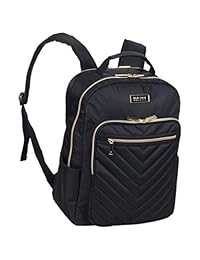 Kenneth Cole Reaction 女士人字形绗缝涤纶斜纹布 15.6 英寸笔记本电脑背包