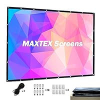 Ollypulse 120 英寸 16:9 高清防折痕可折叠宽屏便携式投影仪屏幕适用于家庭游戏办公室户外，支持双面投影 4K,8K，3D 成像，PVC 光滑