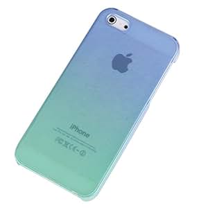 K-OK iPhone 5\/5S\/SE-128-浅蓝变浅绿 渐变彩