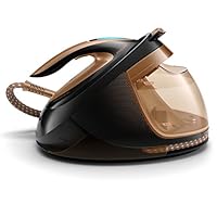 飞利浦 GC9682 / 80 Perfect Care Elite Plus 蒸汽熨斗（2700瓦，DynamiQ 传感器，压力8巴，1.8升，德国版）铜/黑色