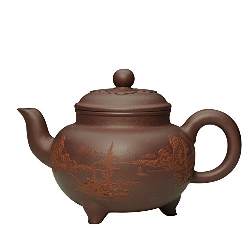 商品tat silo 辰香 宜兴手工泥绘 紫砂壶 工艺美术员吴昊 紫泥250ml