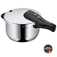 WMF 福腾宝 完美压力锅 4.5 升 不带插入 Ø 22 厘米 德国制造 内置测量 cromargan 不锈钢适用于电磁
