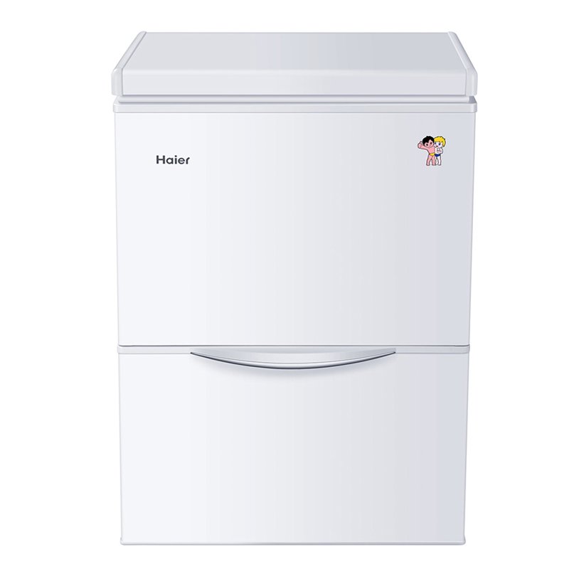 haier 海尔 120升 家用冰柜 冷冻柜 小型迷你节能冷柜 lw-120a