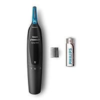 Philips Norelco 鼻毛修剪器1500，NT1500 / 49，3件，适用于鼻子，耳朵和眉毛