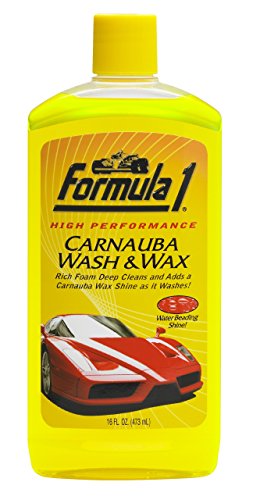 formula 1 carnauba car wash and wax - removes dirt and grime