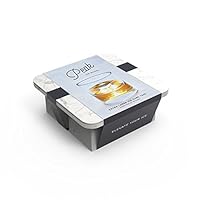 W&P WP-ICE-KC-MW Peak Ice Works Extra Large Cube Silicone Ice Tray, BPA Free, Dishwasher Safe, Marble White