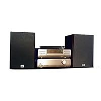 JBL MS802 Hi-Fi 音响 音箱 迷你音响 CD机 DVD机 蓝牙音响 收音机 台式音响 桌面音响 闹钟 USB 香槟金（亚马逊自营商品, 由供应商配送）