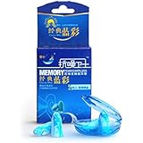 零听抗噪卫士睡眠耳塞经典蓝彩一盒2付装