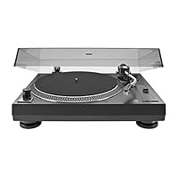 双DTJ USB DJ电唱机（33/45转/分，音高控制，磁性拾音系统，磁针发光，USB）Dual DT 250  Plattenspieler mit Riemenantrieb (Schwarz)