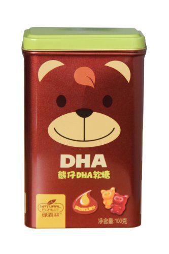 商品绿森林 dha熊仔软糖(香橙味)(罐装)2g*50粒