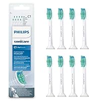 Philips 飞利浦Sonicare HX6018/07 原装ProResults标准刷头,白色，8只装