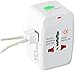 爱维杰龙 全球通双USB旅行转换插座(白色)