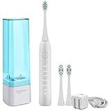 电动牙刷 声波电动牙刷 超声波电动牙刷 自动牙刷 牙刷 具有防水 紫外线消毒杀菌 无线感应充电 智能定时 清洁 美白 磨光 护龈四项功能 一键开启智慧新生活