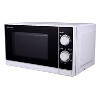 Sharp R - 200ww 微波炉 / 20 L garraum / 800 W/机械遥控/灰色长相滑稽室内便于清洁/除霜帮助