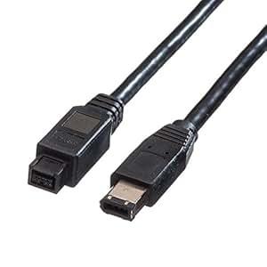 roline ieee 1394b / ieee 1394 cable, 9/6-pin 1.8 m