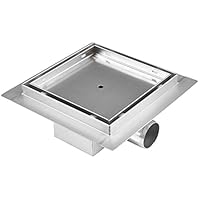 vilstein 淋浴盘带之火地板 - 和淋浴流程, 方形 beflies Bar 30 x 30厘米, 银白色 15 x 15 cm