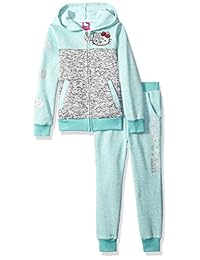 Hello Kitty 女童羊毛运动套装，饰有亮片和闪光图案