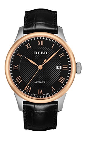 read 锐力皇家骑士系列全自动机械黑盘皮带男士手表r671-3