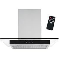 Syntrox 德国 DH-210W-60 触摸玻璃平板抽油烟机 60 厘米 带触摸屏和遥控器