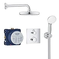 GROHE 高仪 34727000 嵌入式淋浴系统 Tempesta 210 铬 Rundes Design 210 mm 34729000
