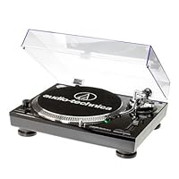 Audio Technica AT-LP120USBHC 直接驱动转台拾音器 AT95E 和 Headshell AT-HS10 黑色 AT-LP120USBHCBK 