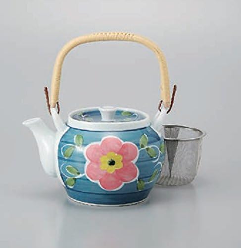 有田烧 唐草花 带鸡尾豆 8号 茶壶