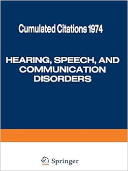 《hearing, speech, and communication disorders: cumulated