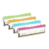 V-Color Prism II RGB 32GB (4 x 8GB) DDR4 3600MHz (PC4-28800) 桌面内存模块化 RAM (TL8G36818C-E0P2SRBOFQ)