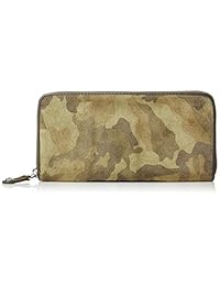  ( Luminio 男式长款钱包鞋圆头拉链磨砂牛皮真皮迷彩迷彩 [ 品牌 ] LUFU - 14818 