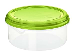 rotho rondo 圆形扁平冰箱,苹果绿 apple 绿色/透明 1.