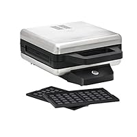 WMF Lono 二合一零食机 三明治制作机 (800W 华夫饼机 2 个可拆卸盘套 不粘涂层)