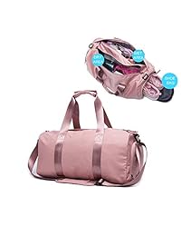 PinPle Sport Gym Bag 旅行袋带鞋隔层和干湿分离层男女皆宜