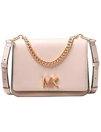 Michael Kors 迈克高仕 Mott 大号链条纱肩包，淡粉色/棕色