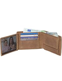 DiLoro 意大利男式皮革钱包双折式证件隔层硬币射频识别全粒面质量上乘