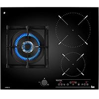 Teka Ig 620 1 G AI Al Dr NAT 集成 Combi Hob 黑色 - 板（内置，Combi Hob，玻璃和陶瓷，黑色，铸铁，1600 W）