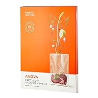 Anova Culinary ANVB01 Anova 预切真空密封袋，均码，透明