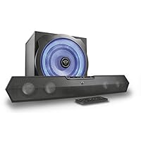 Trust Tytan 2.1 PC 蓝牙音箱系统，带低音炮，适用于电脑、笔记本电脑、平板电脑和智能手机