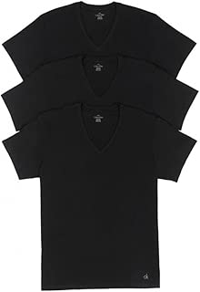 Calvin Klein 卡尔文·克莱恩 男式 棉质经典短袖 V 领 t 恤